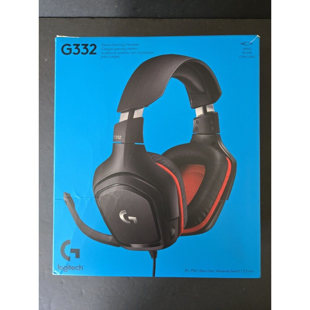 Logitech G332 Stereo Gaming Headset for PC, PS4, Xbox One, Nintendo Switch